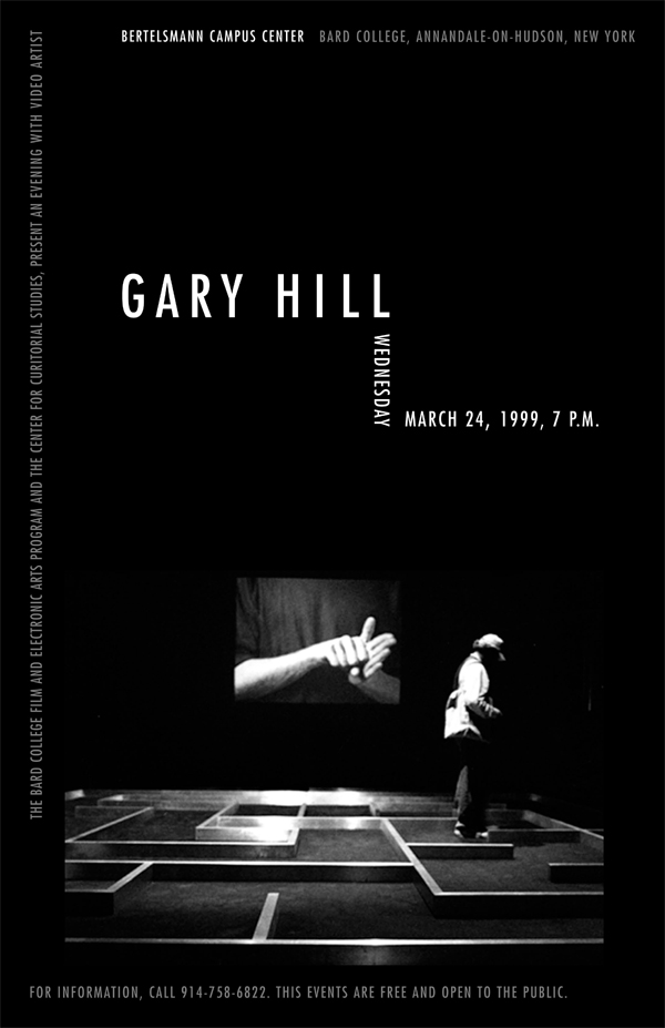 Gary Hill Poster, B&W Real